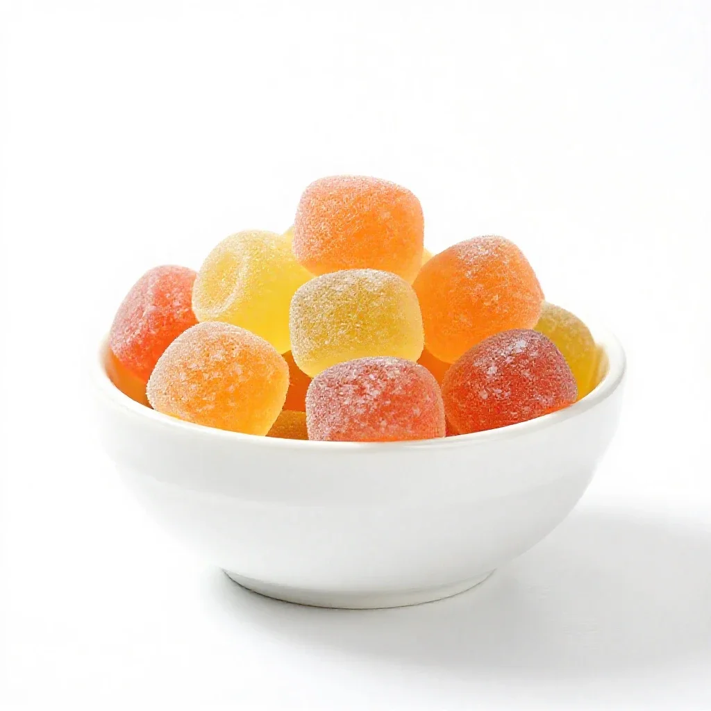 Hard candy isolated on a white background