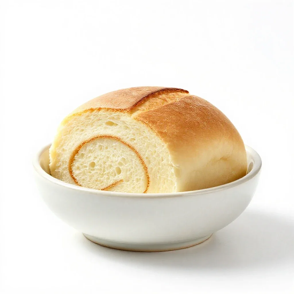 Hard roll isolated on a white background