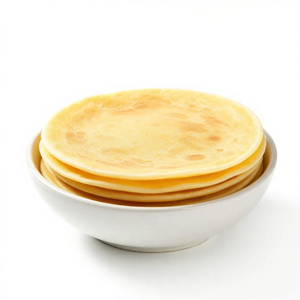 Hoecake isolated on a white background