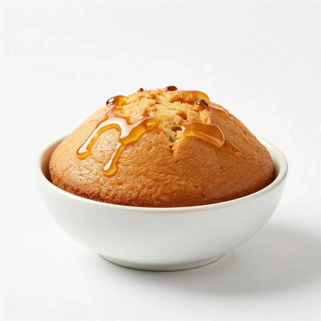Honey cake isolated on a white background