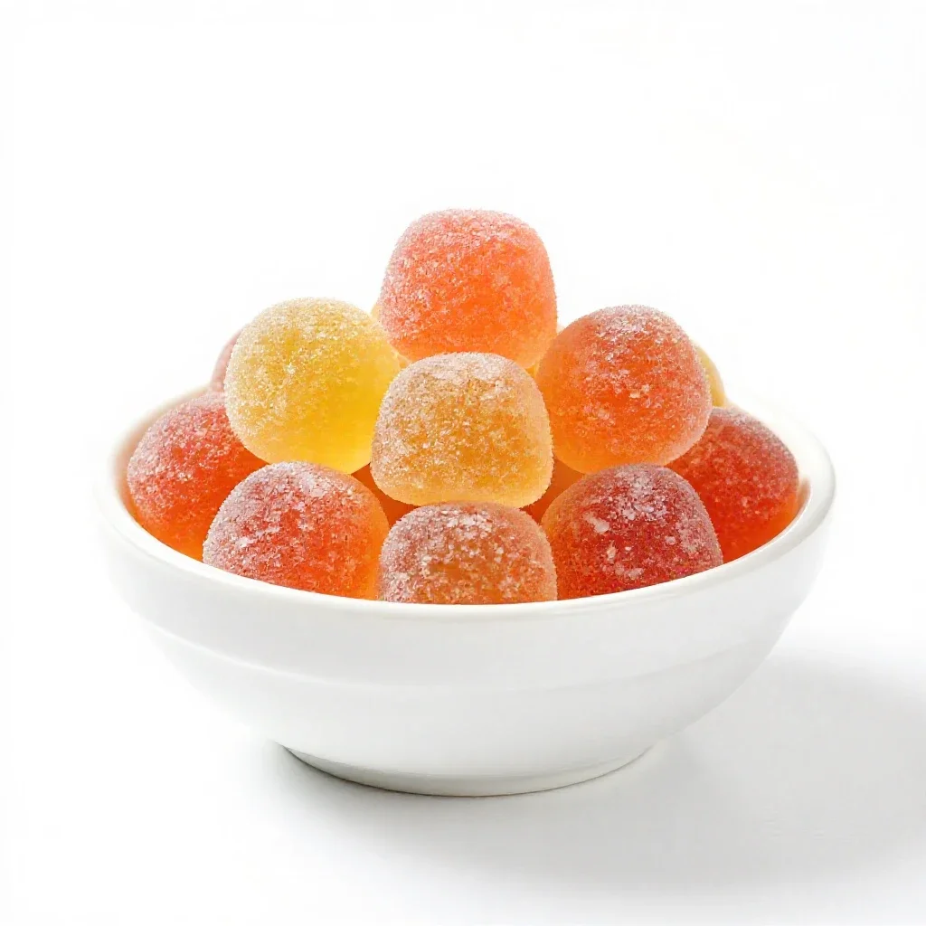 Jelly bean isolated on a white background