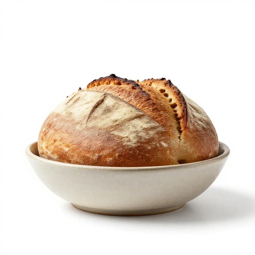 Loaf of bread isolated on a white background