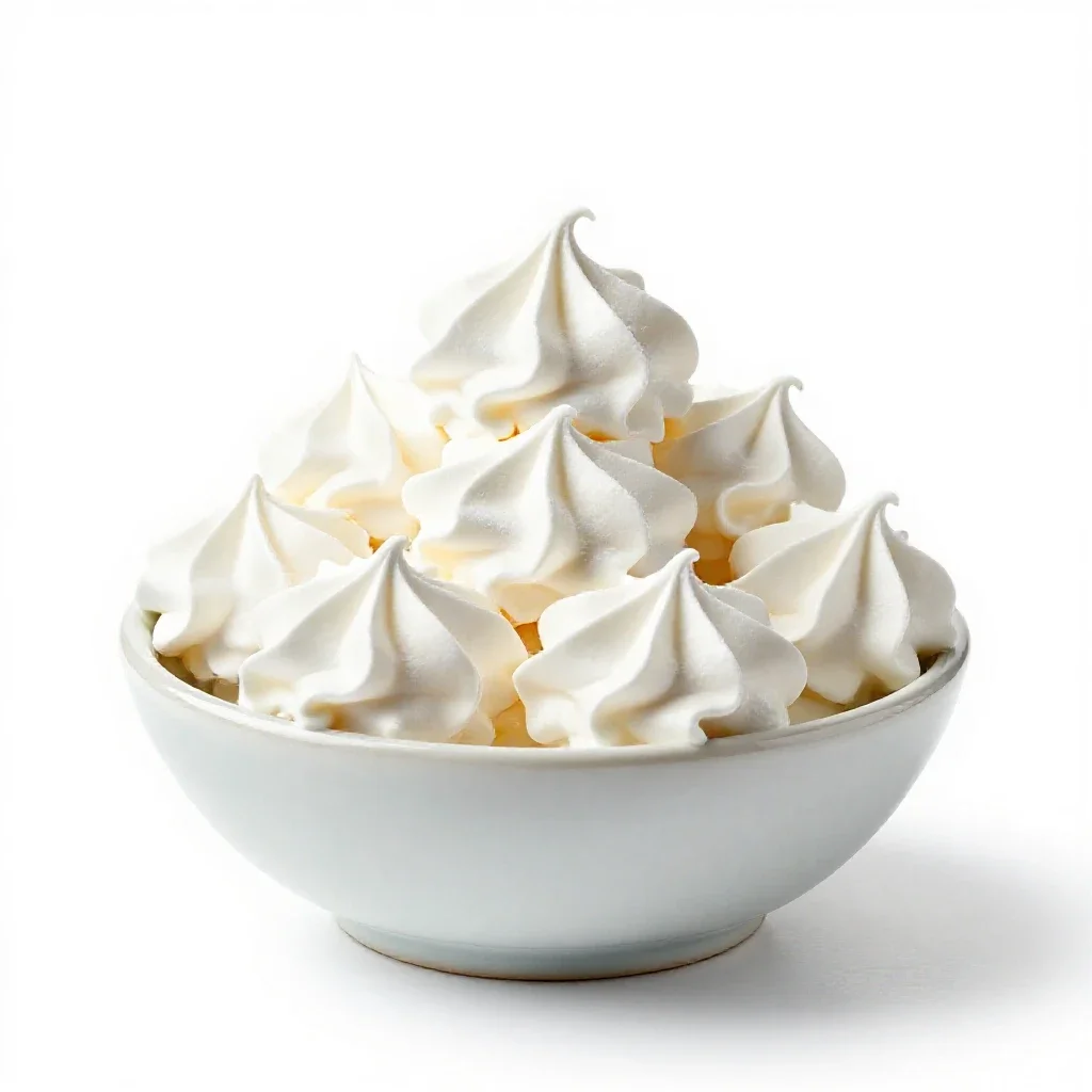 Meringue kiss isolated on a white background