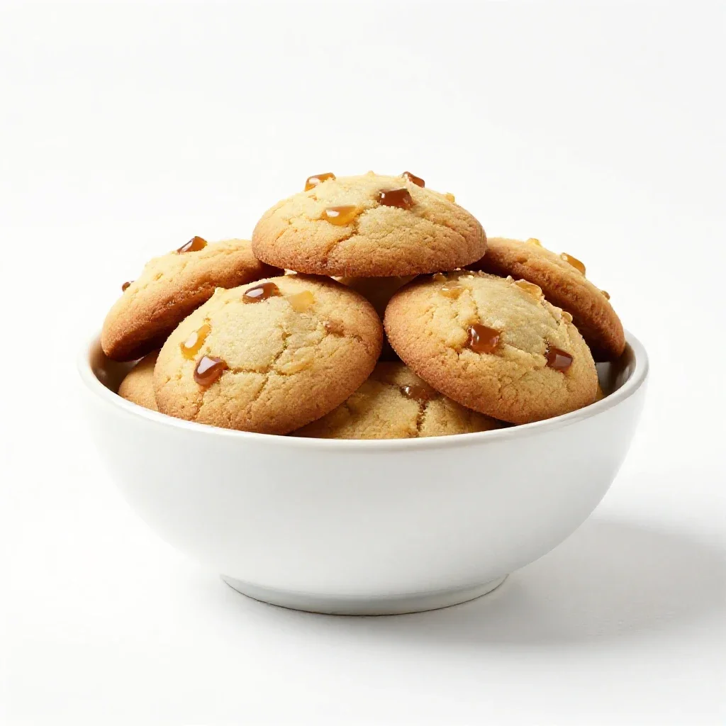 Molasses cookie isolated on a white background