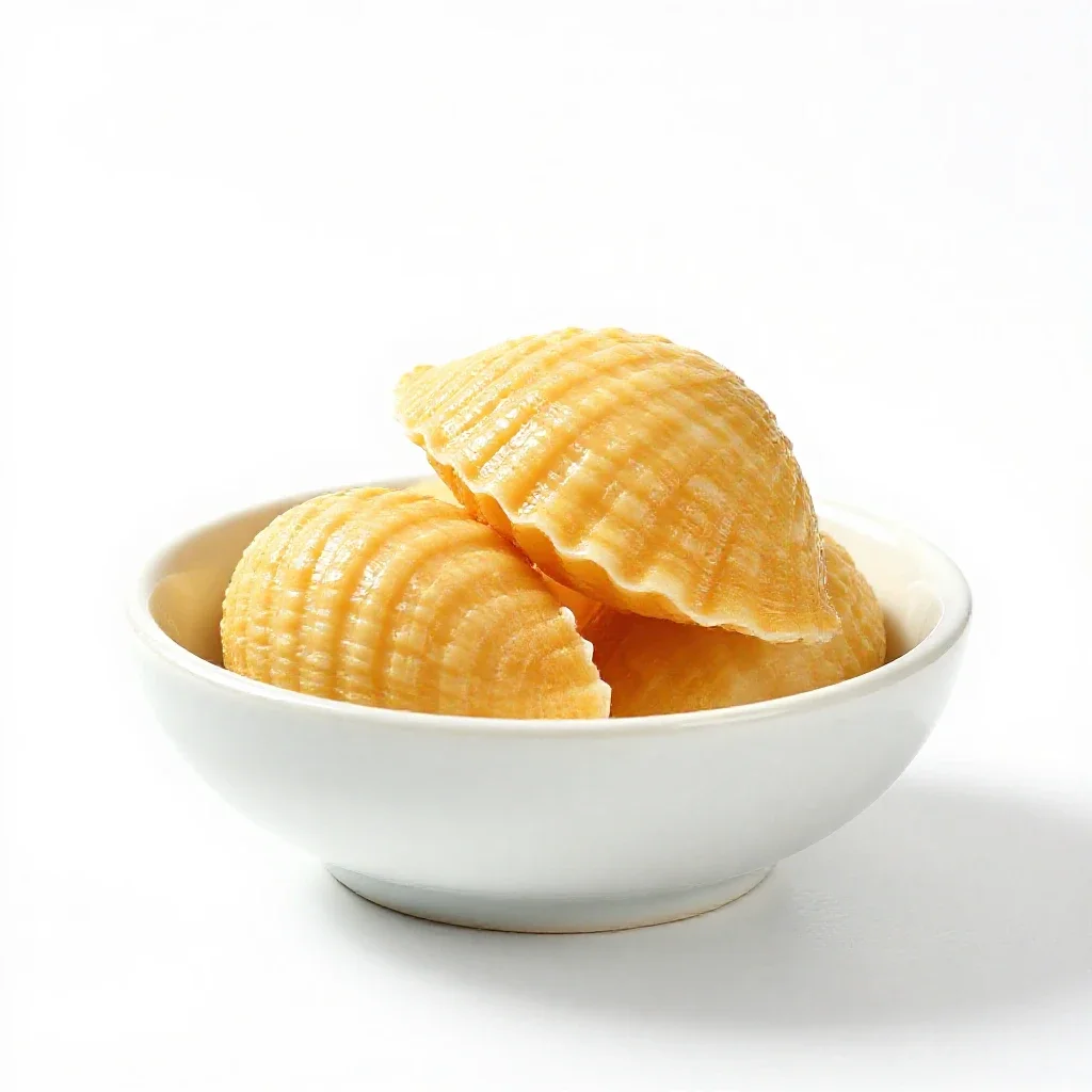 Patty shell isolated on a white background