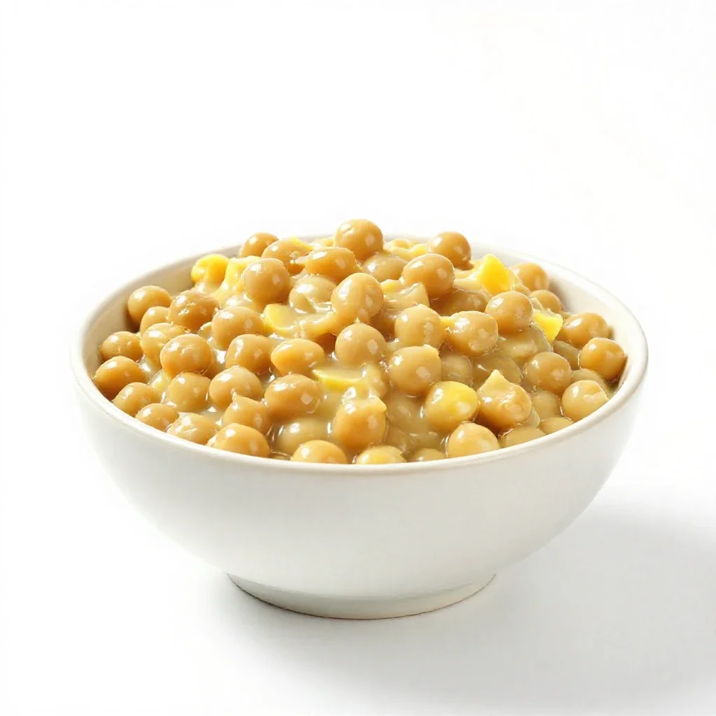 Pease pudding isolated on a white background
