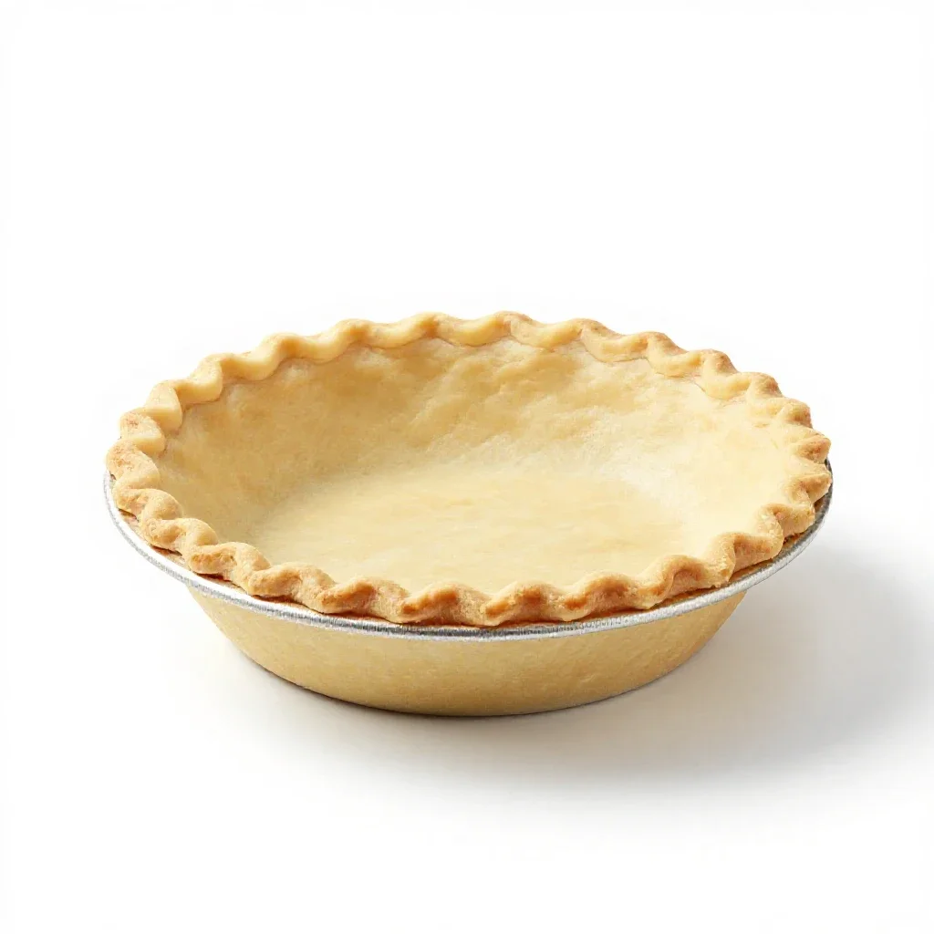 Pie crust isolated on a white background