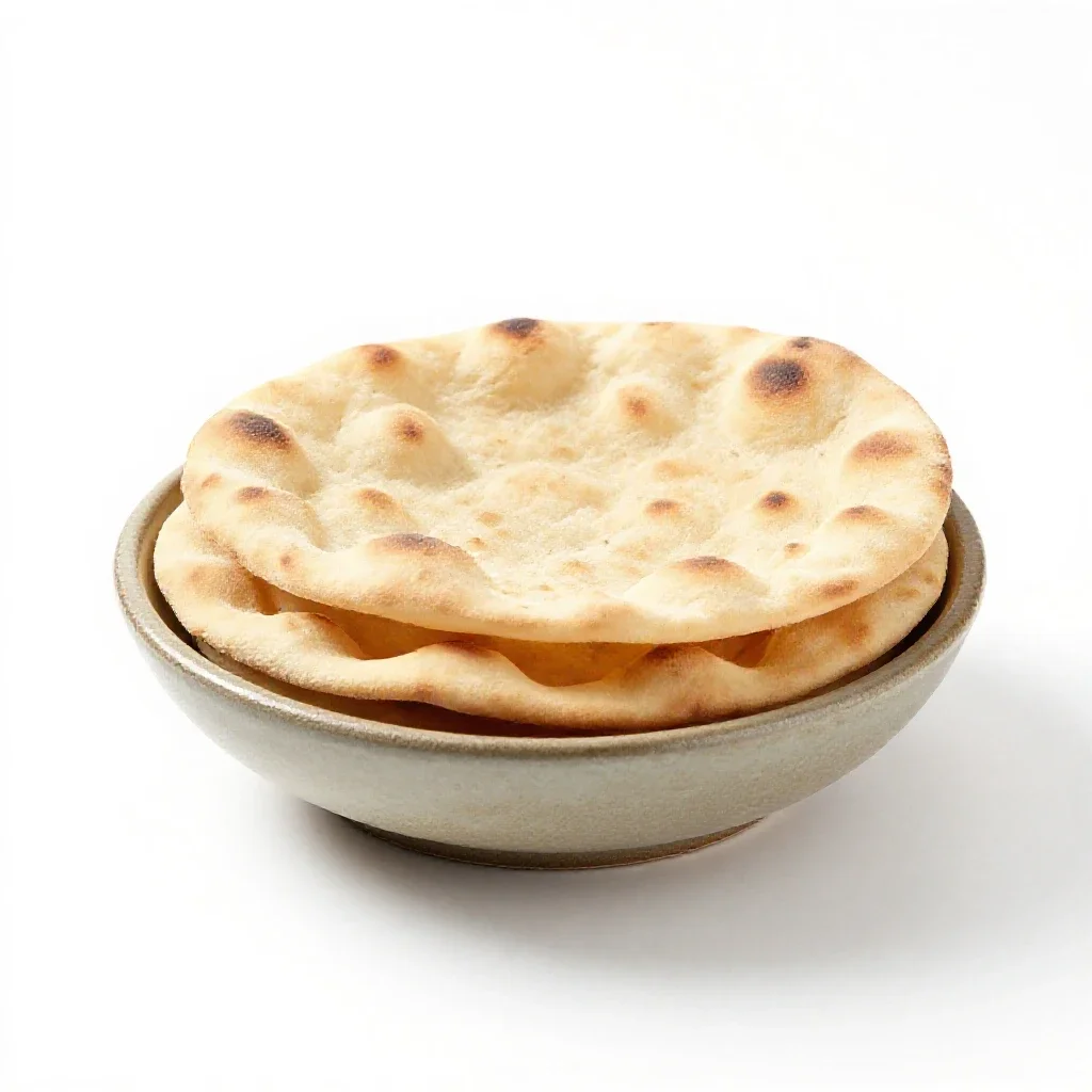 Pita isolated on a white background