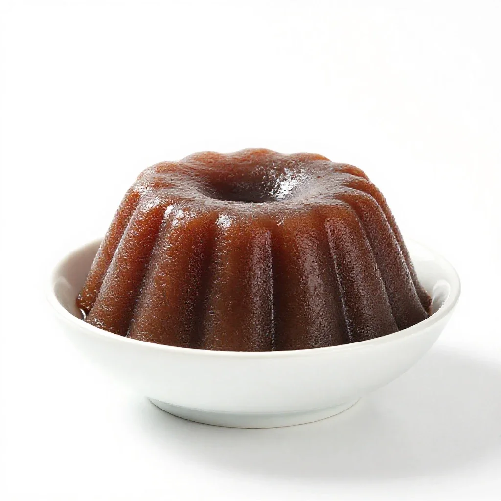 Plum pudding isolated on a white background