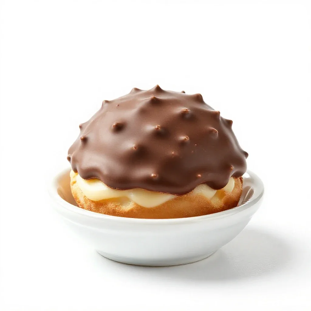 Profiterole isolated on a white background