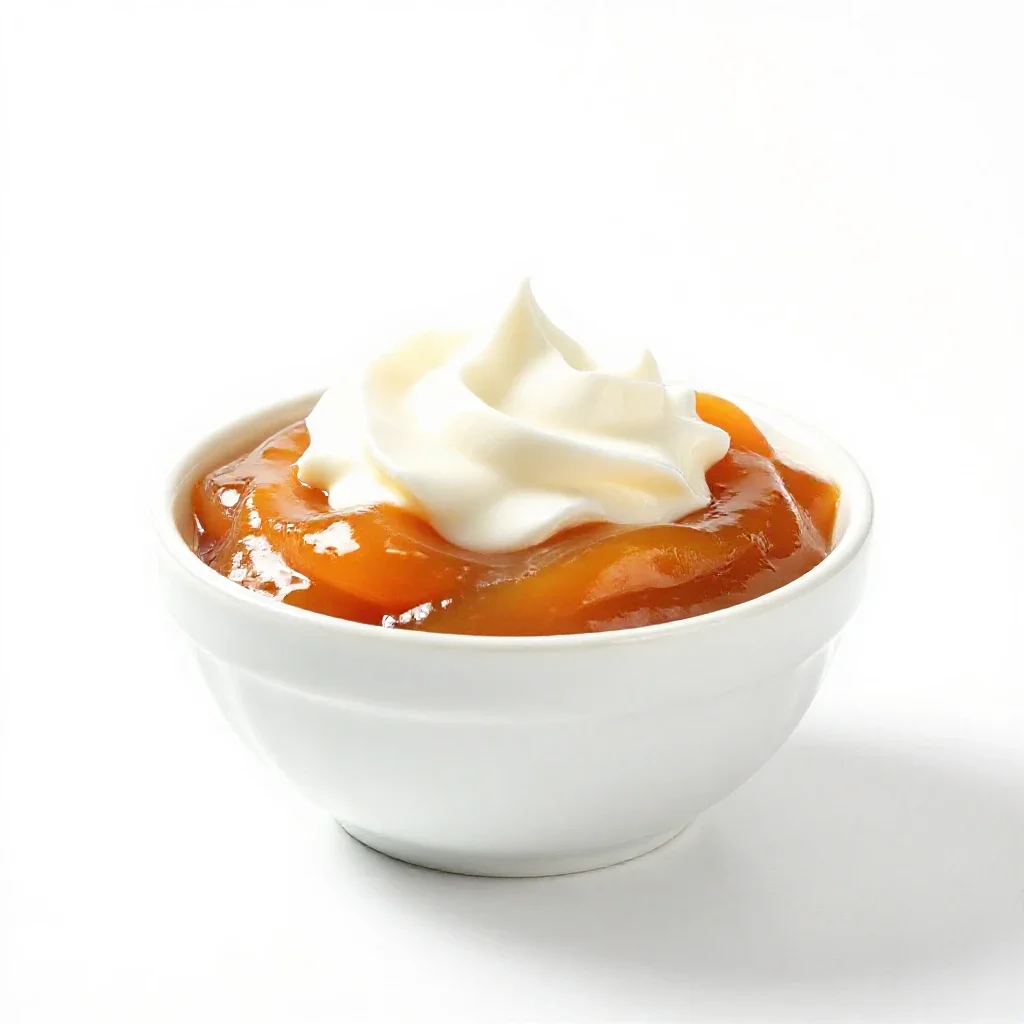 Prune whip isolated on a white background