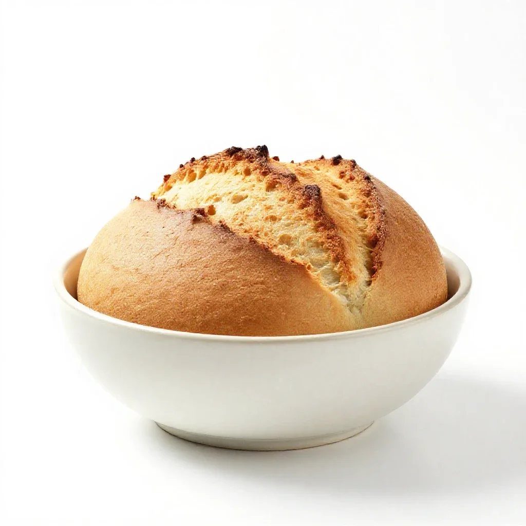 Quick bread isolated on a white background