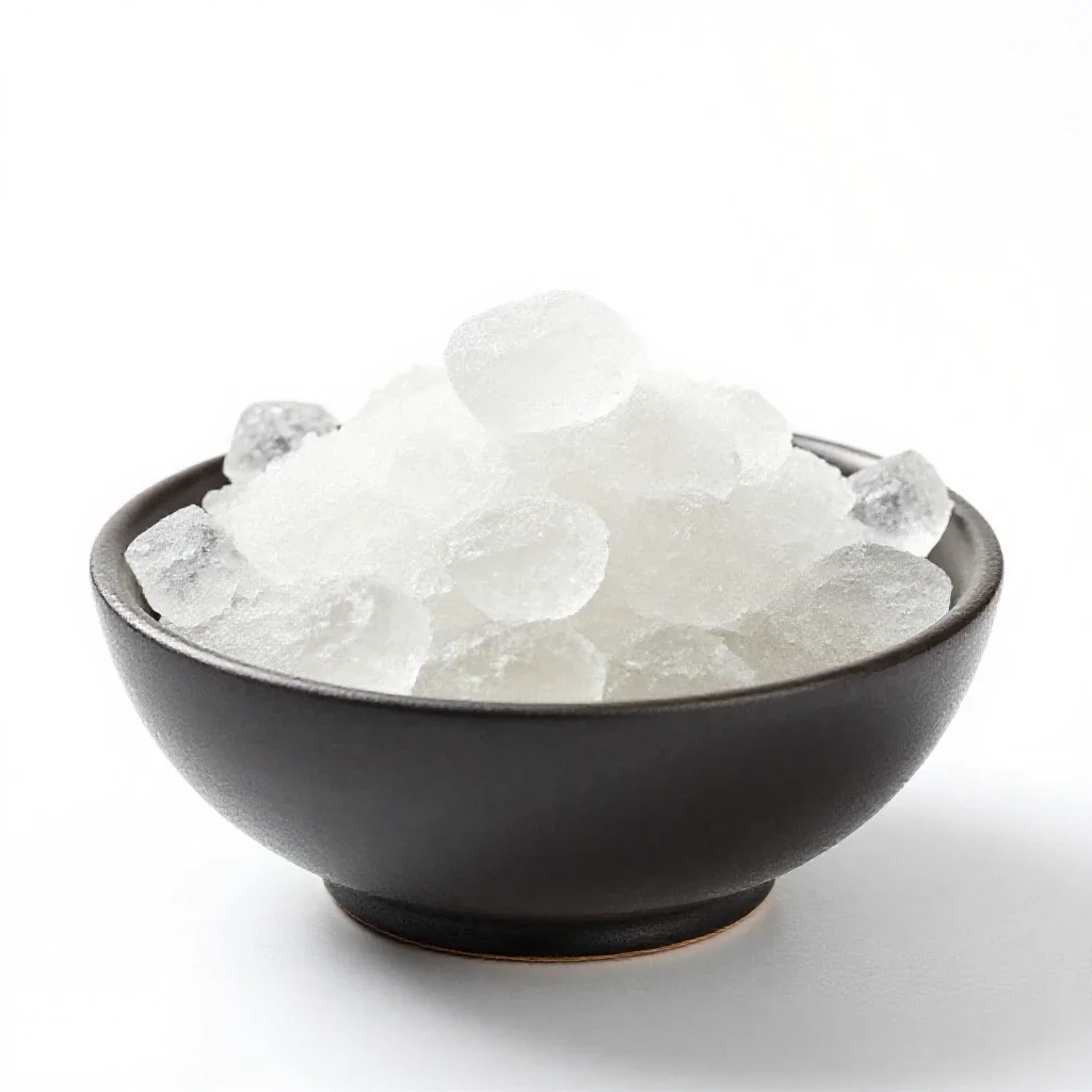 Rock candy isolated on a white background