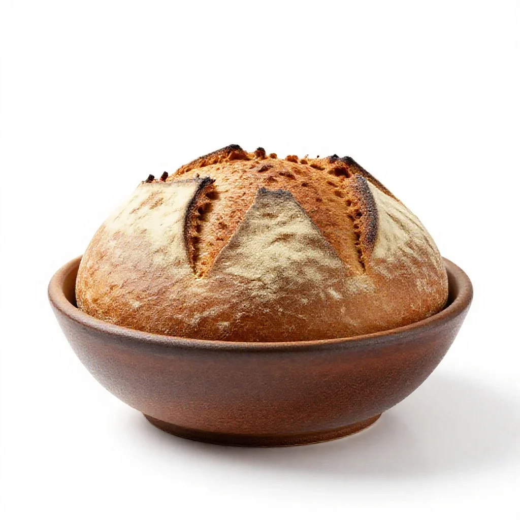 Rye bread isolated on a white background