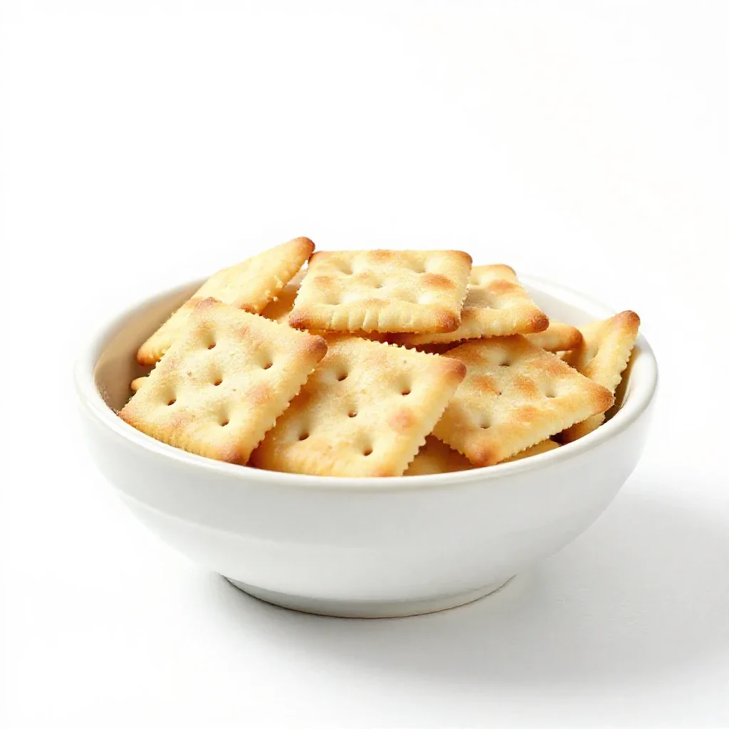 Saltine isolated on a white background