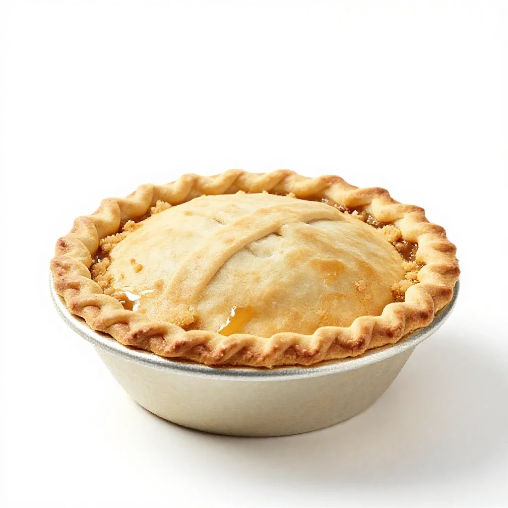 Shoofly pie isolated on a white background