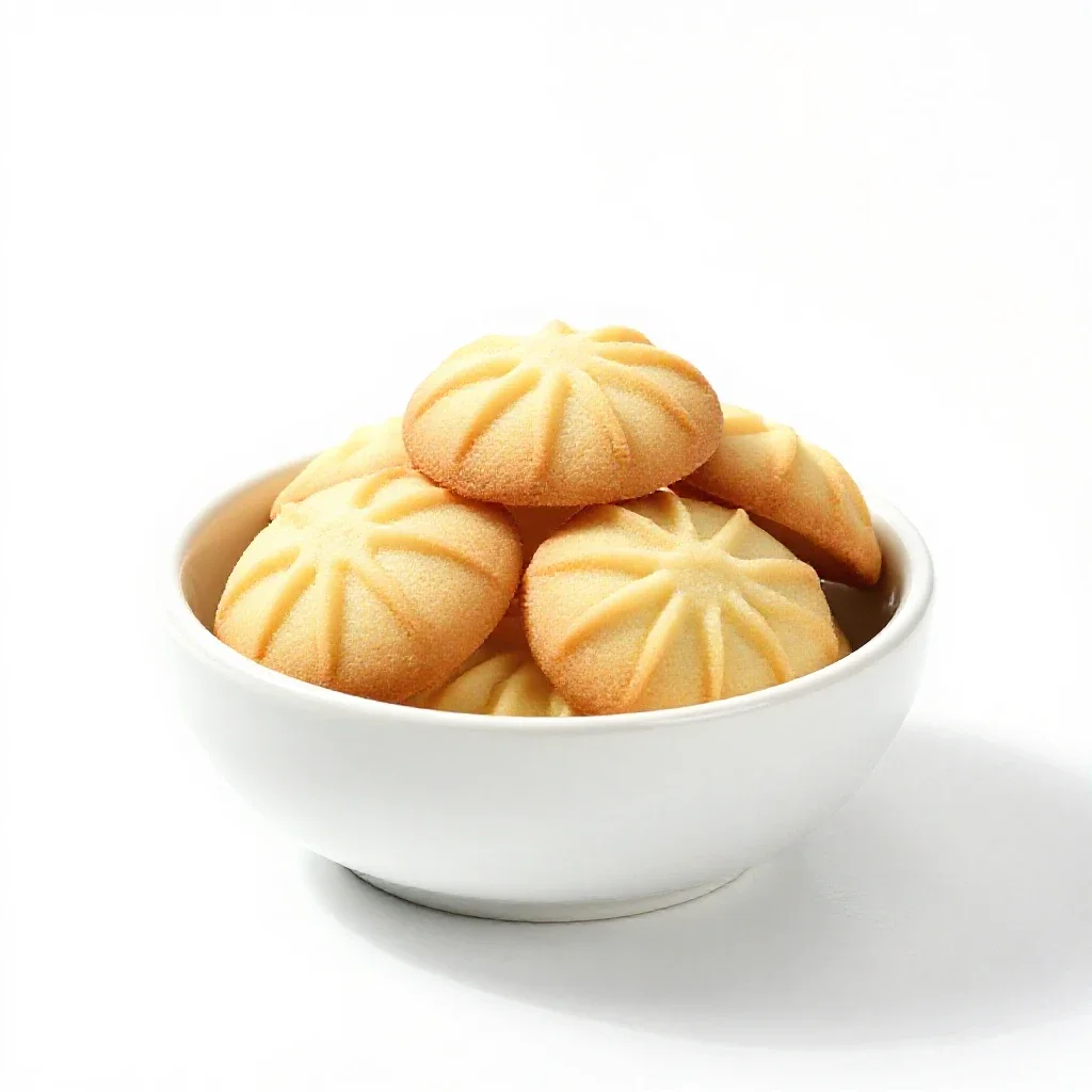 Shortbread isolated on a white background