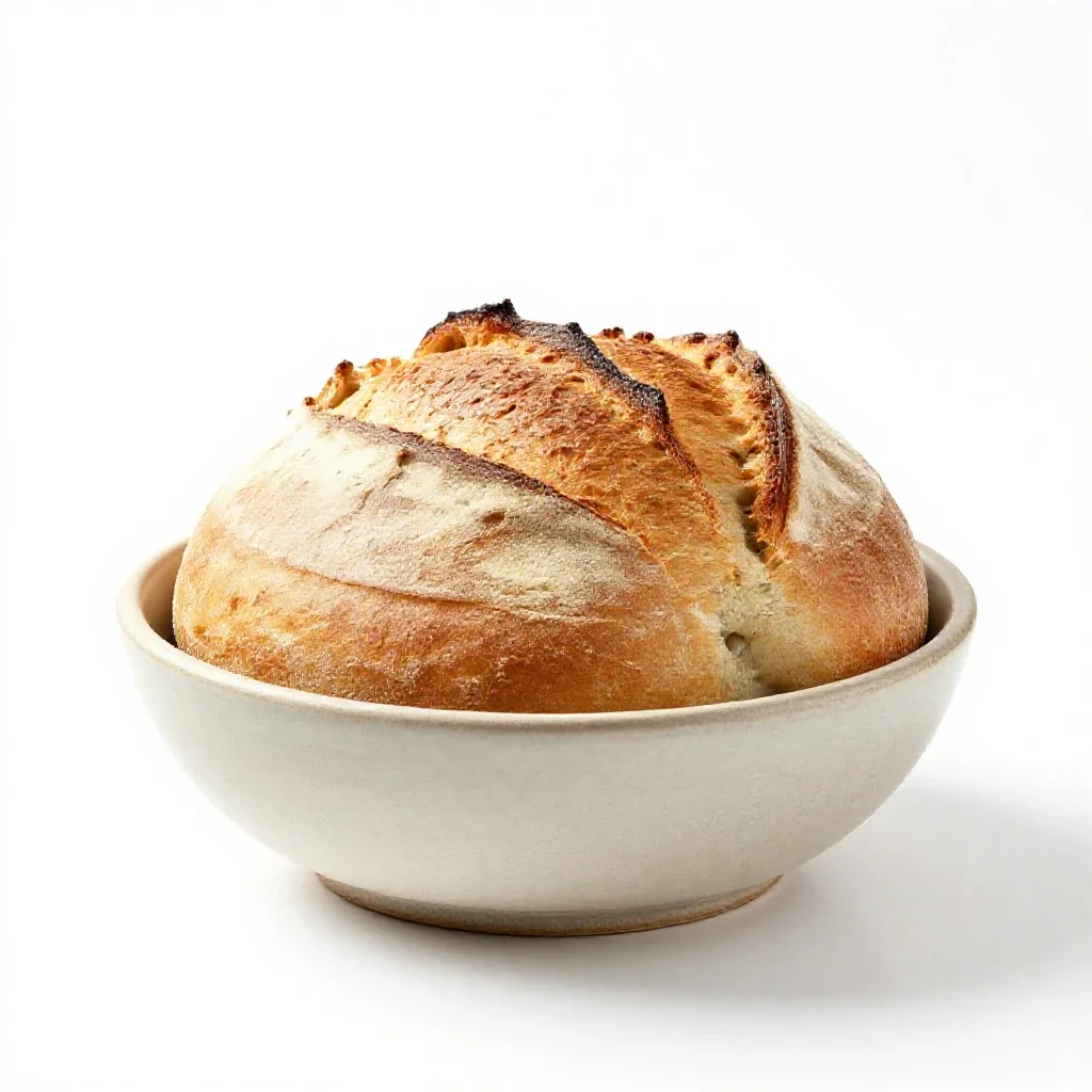 Sour bread isolated on a white background