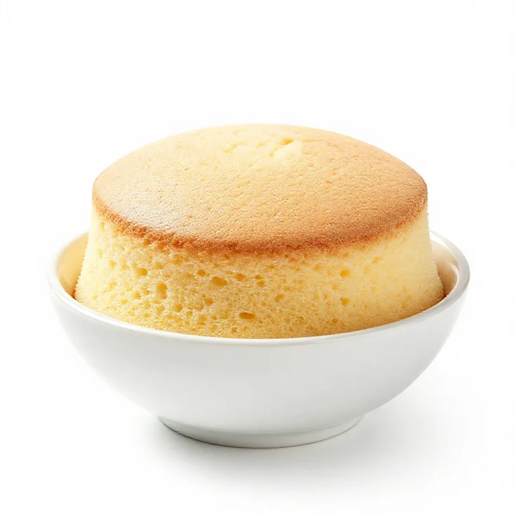 Sponge cake isolated on a white background