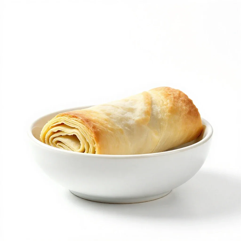 Strudel isolated on a white background