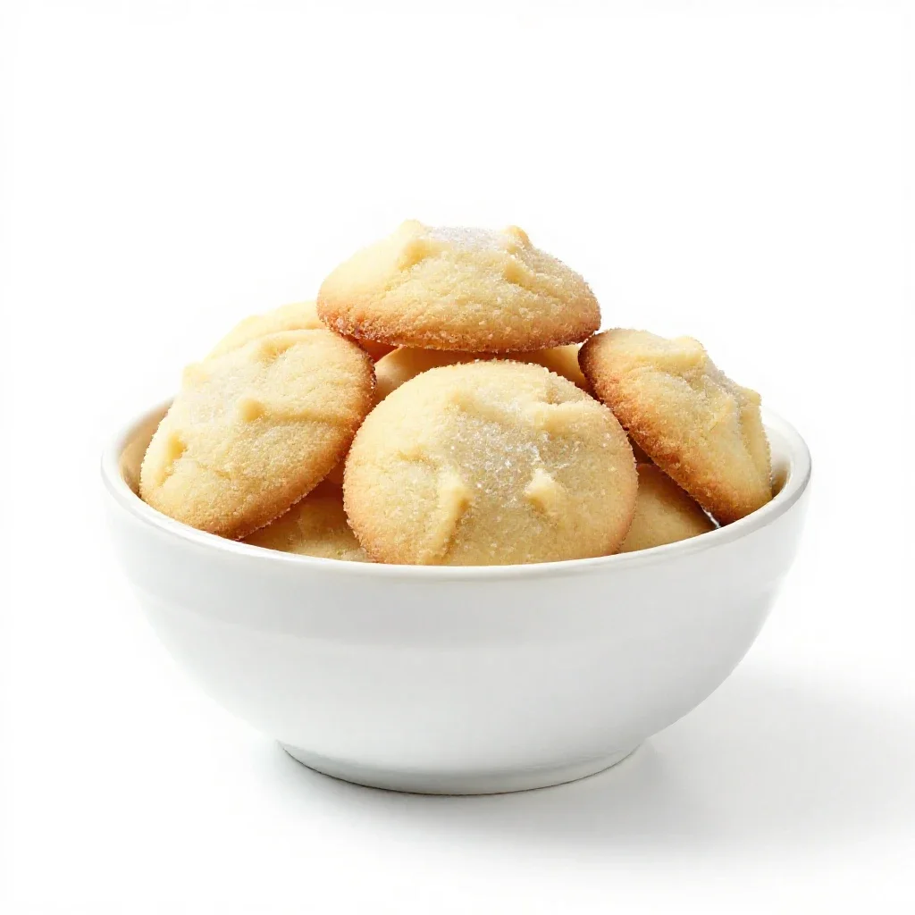 Sugar cookie isolated on a white background