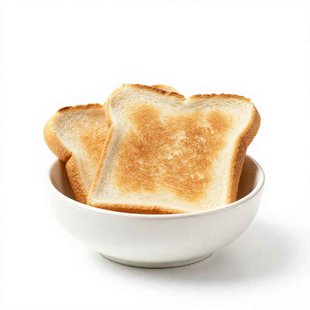 Toast isolated on a white background