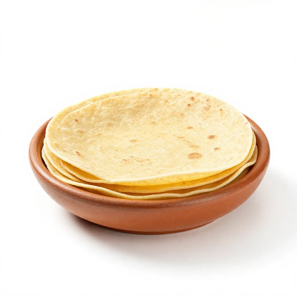 Tortilla isolated on a white background