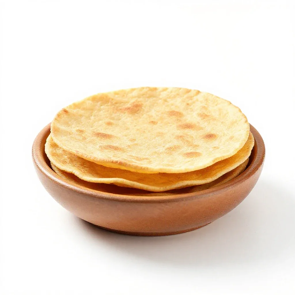 Tostada isolated on a white background