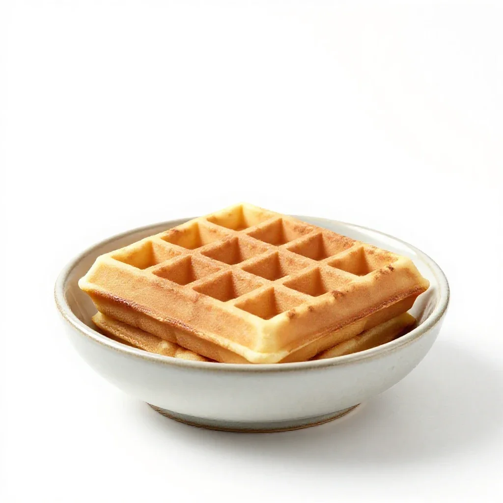 Waffle isolated on a white background