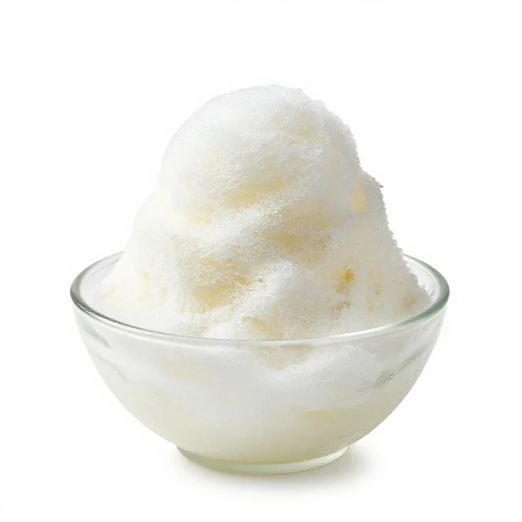 Water ice isolated on a white background