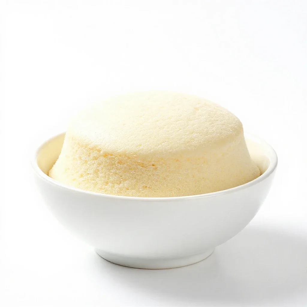 White cake isolated on a white background