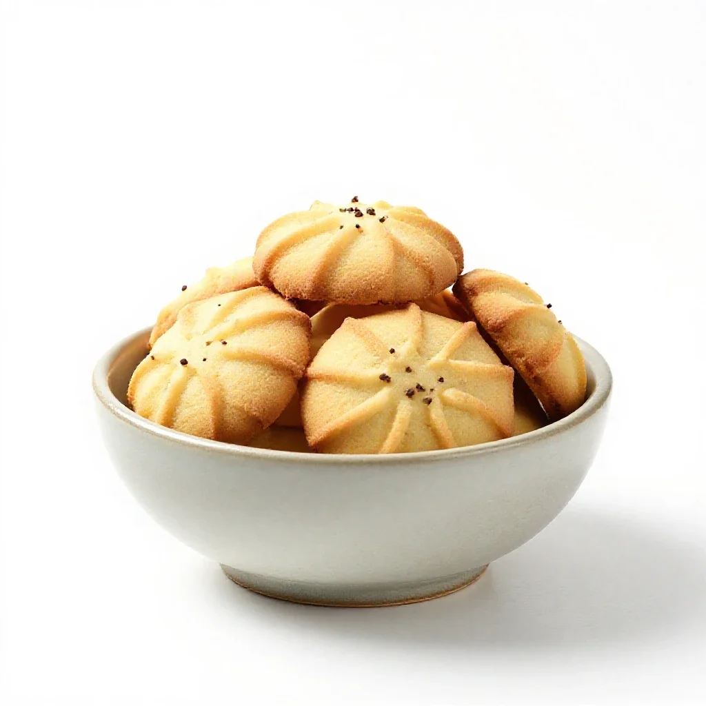 Anise cookie isolated on a white background