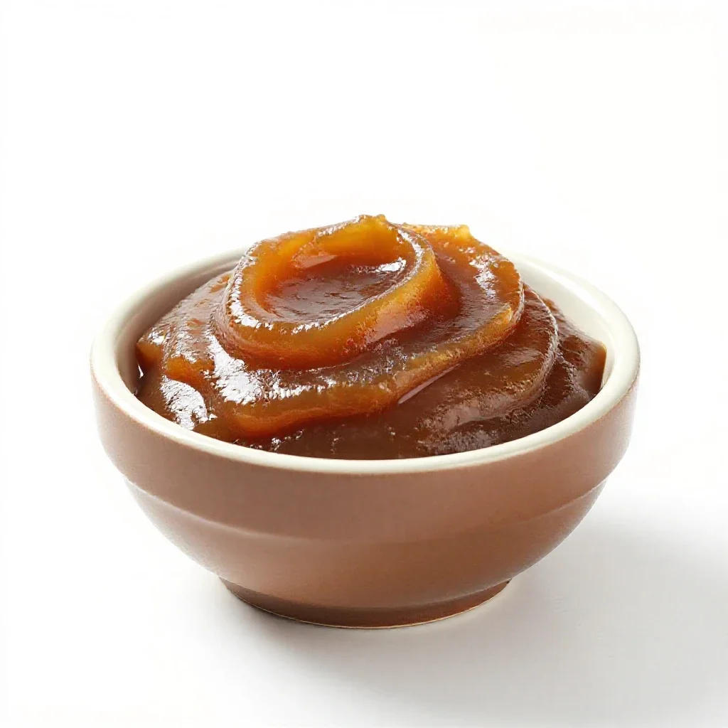 Apple butter isolated on a white background