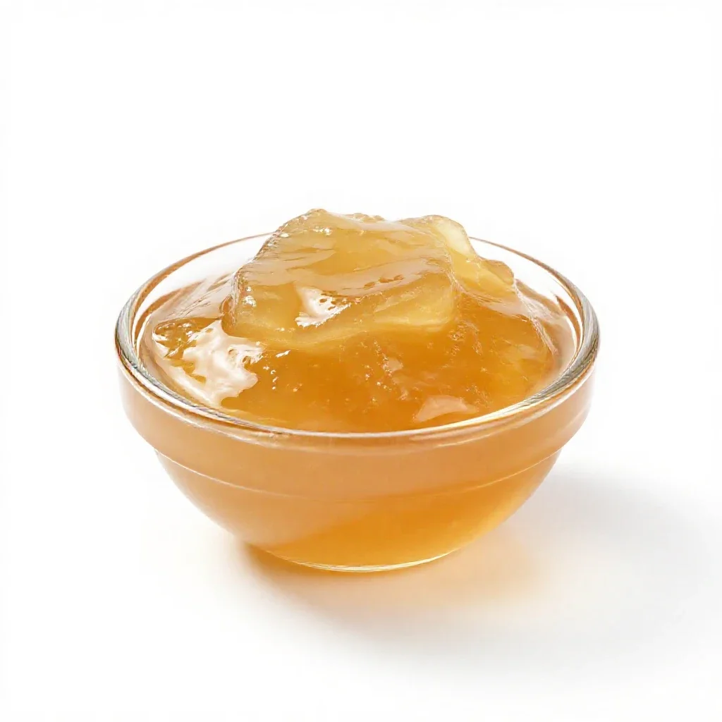 Apple jelly isolated on a white background