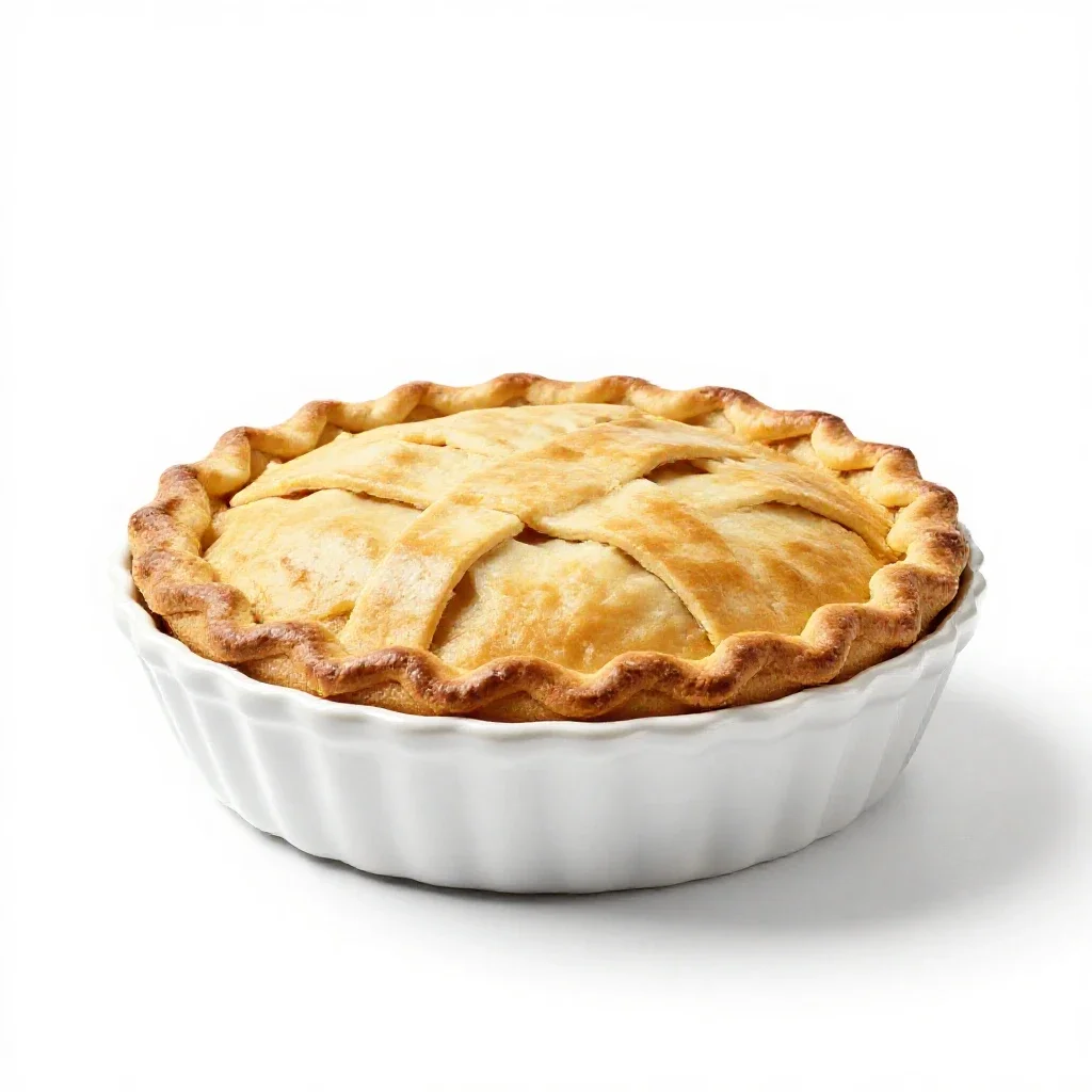Apple pie isolated on a white background