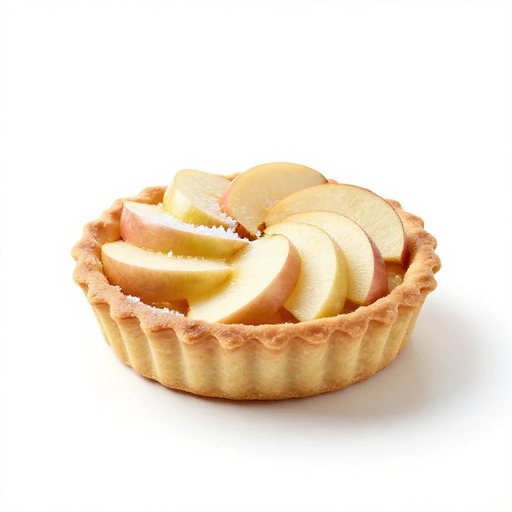 Apple tart isolated on a white background