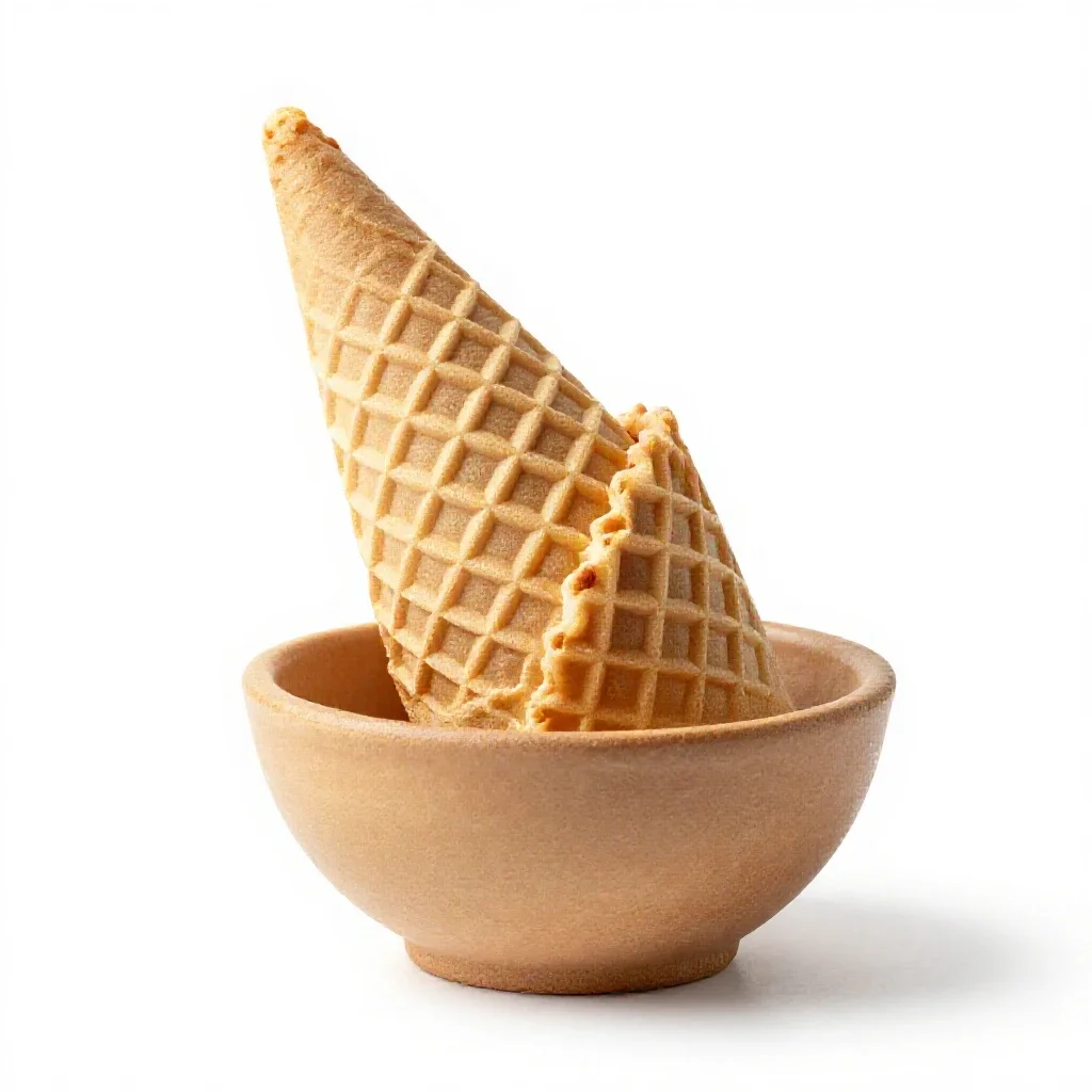 Ice-cream cone isolated on a white background