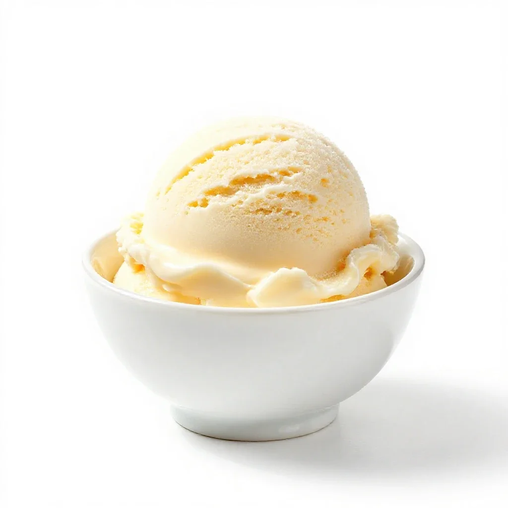Ice cream isolated on a white background