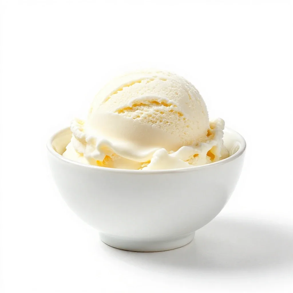 Ice milk isolated on a white background