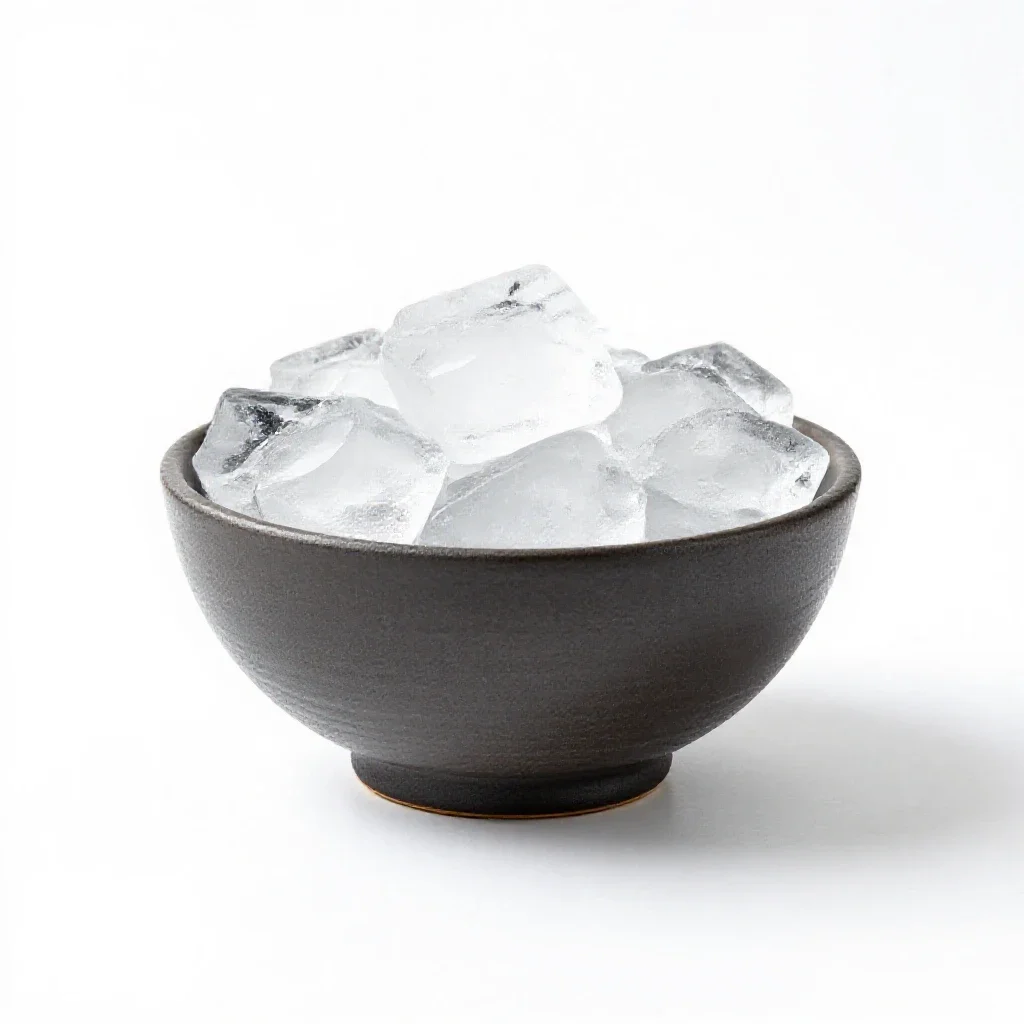 Ice isolated on a white background