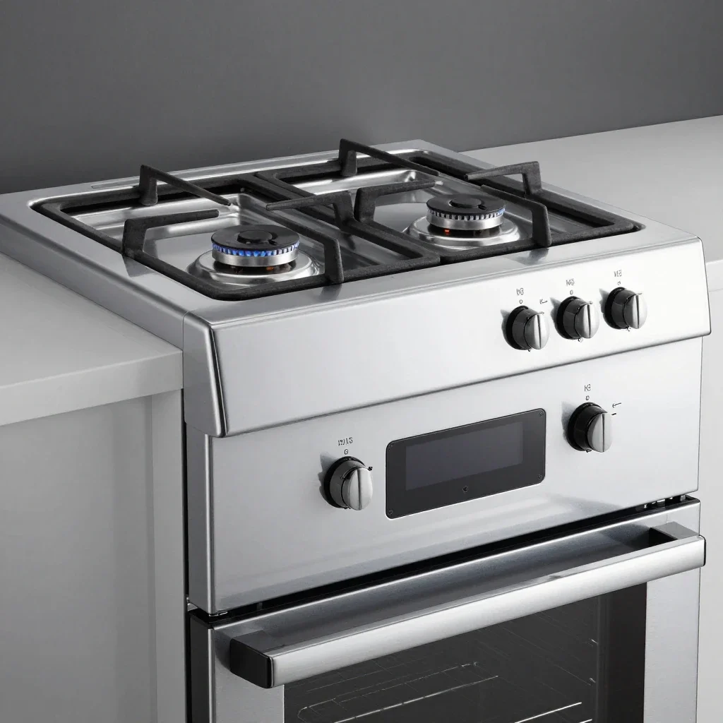 Gas oven isolated on a white background