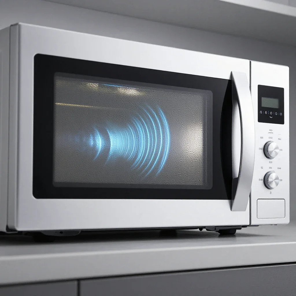 Microwave isolated on a white background
