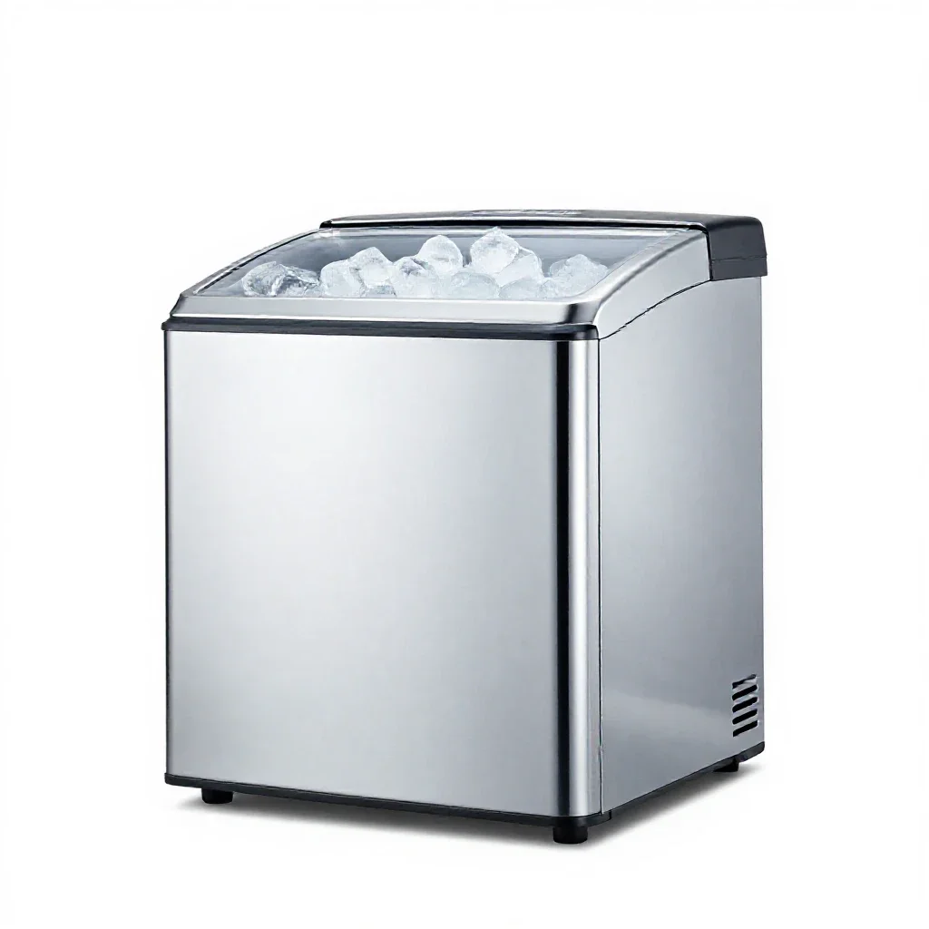 Ice maker isolated on a white background