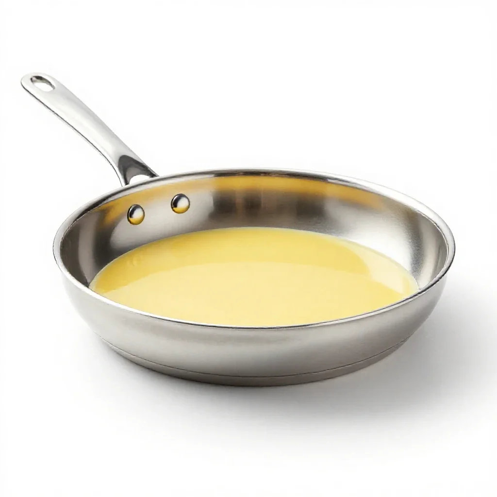 Omelet pan isolated on a white background