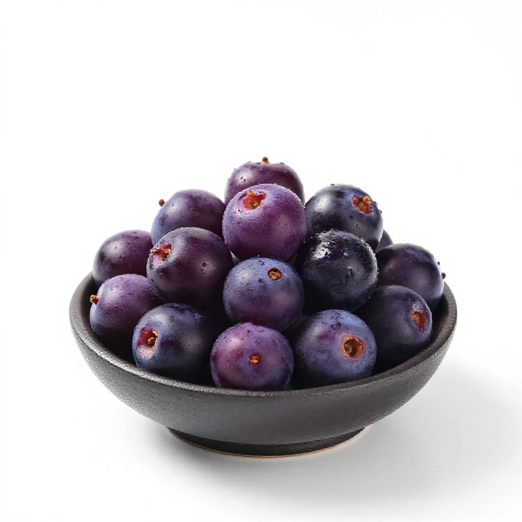 Beach plum isolated on a white background