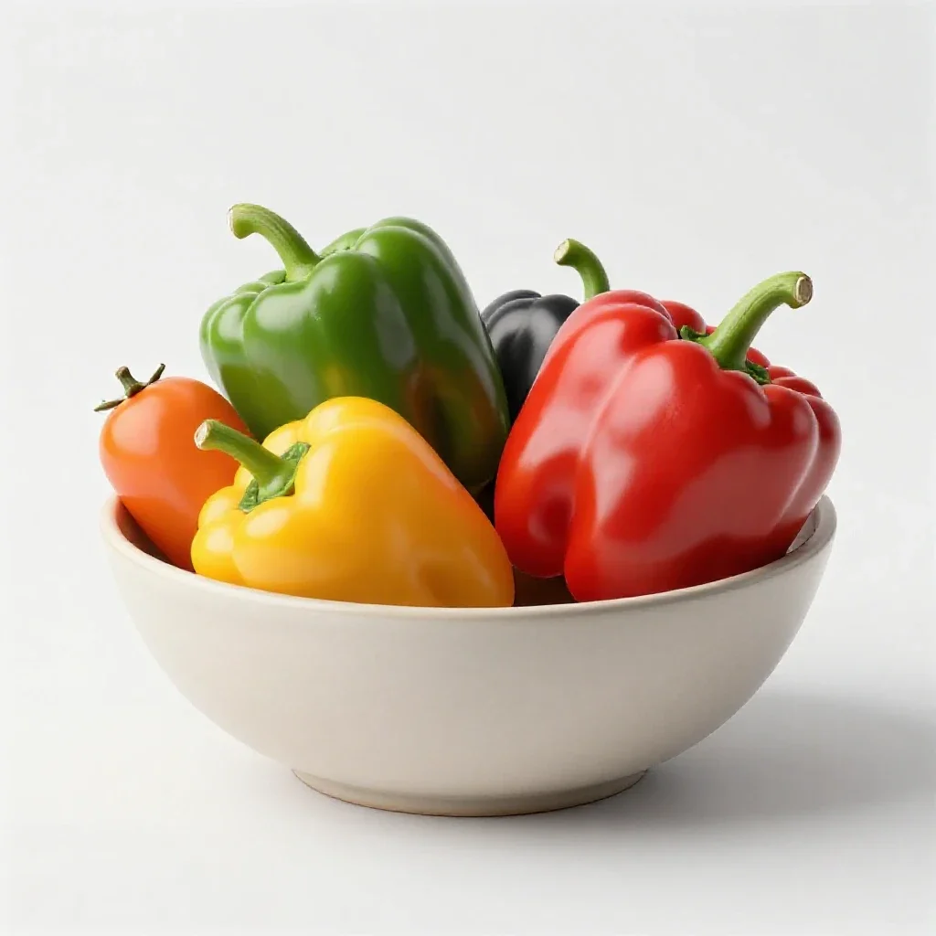 Bell pepper isolated on a white background