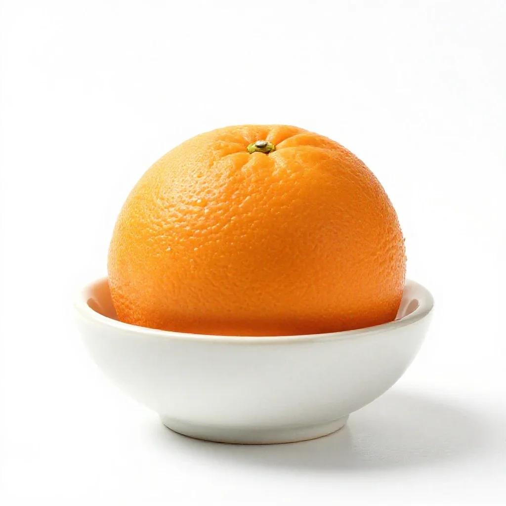 Bitter orange isolated on a white background