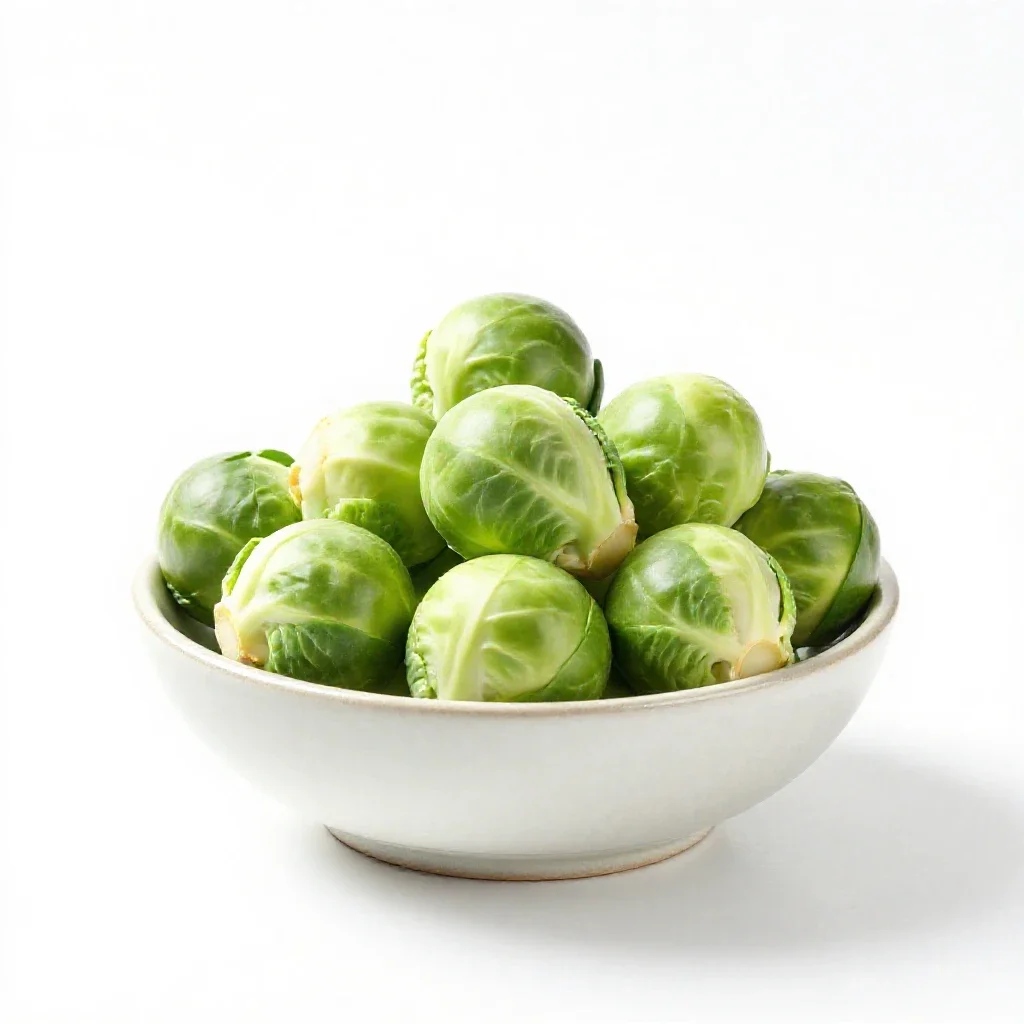 Brussels sprouts isolated on a white background