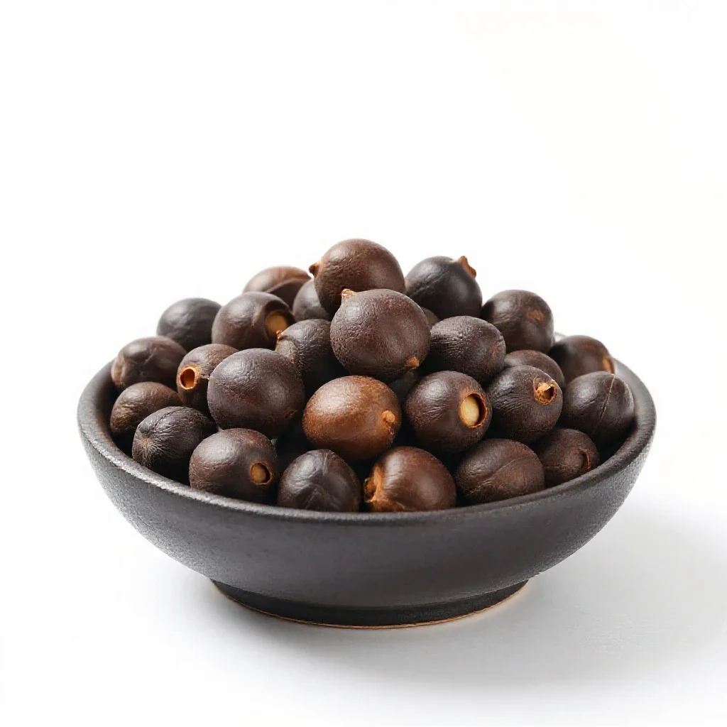 Calabar bean isolated on a white background