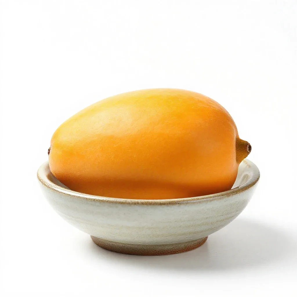 Canistel isolated on a white background
